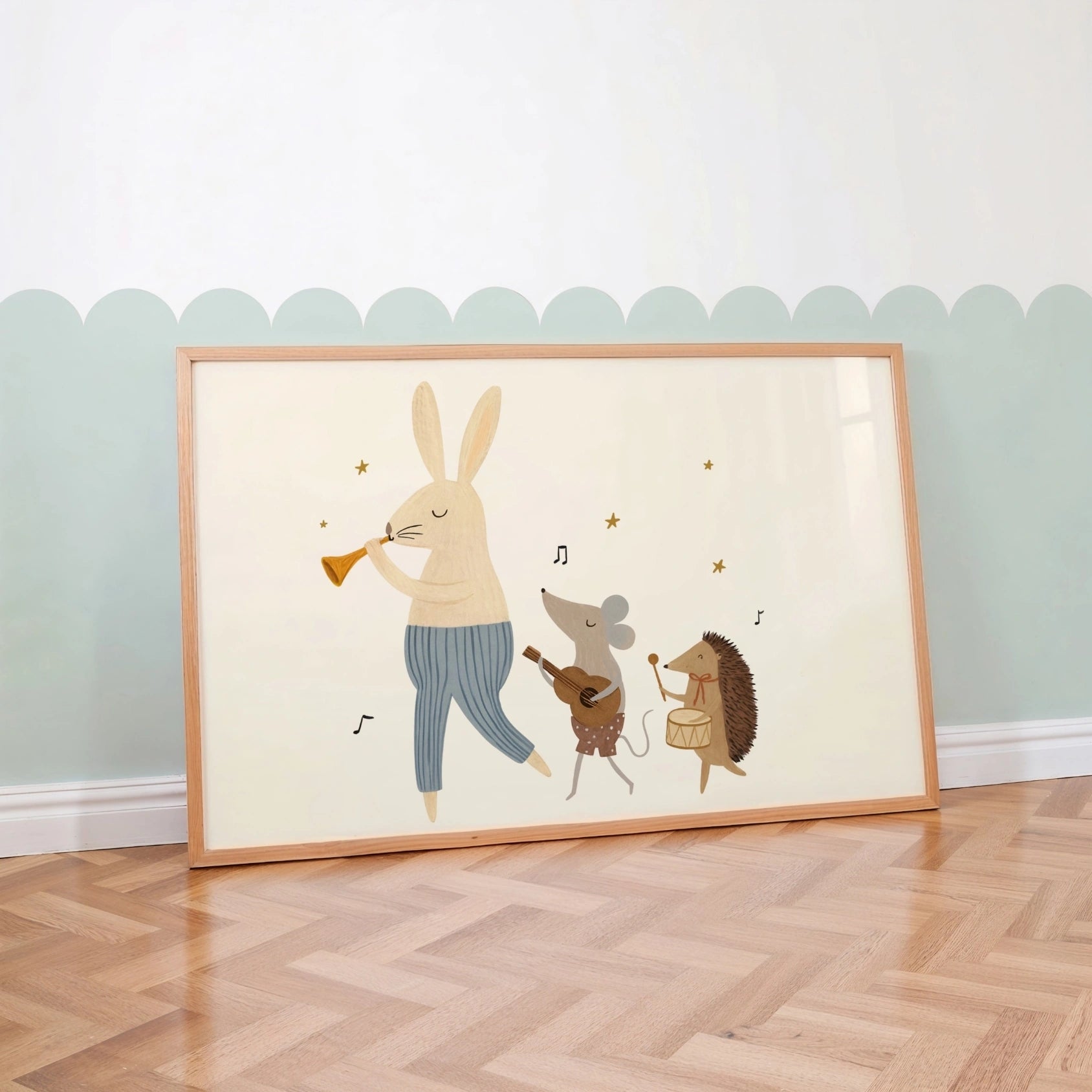 Decorazioni musicali retrò per la cameretta dei bambini