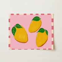Mango Fruit Kitchen Print – Colorful Tropical Wall Art, Kitchen Wall Decor
