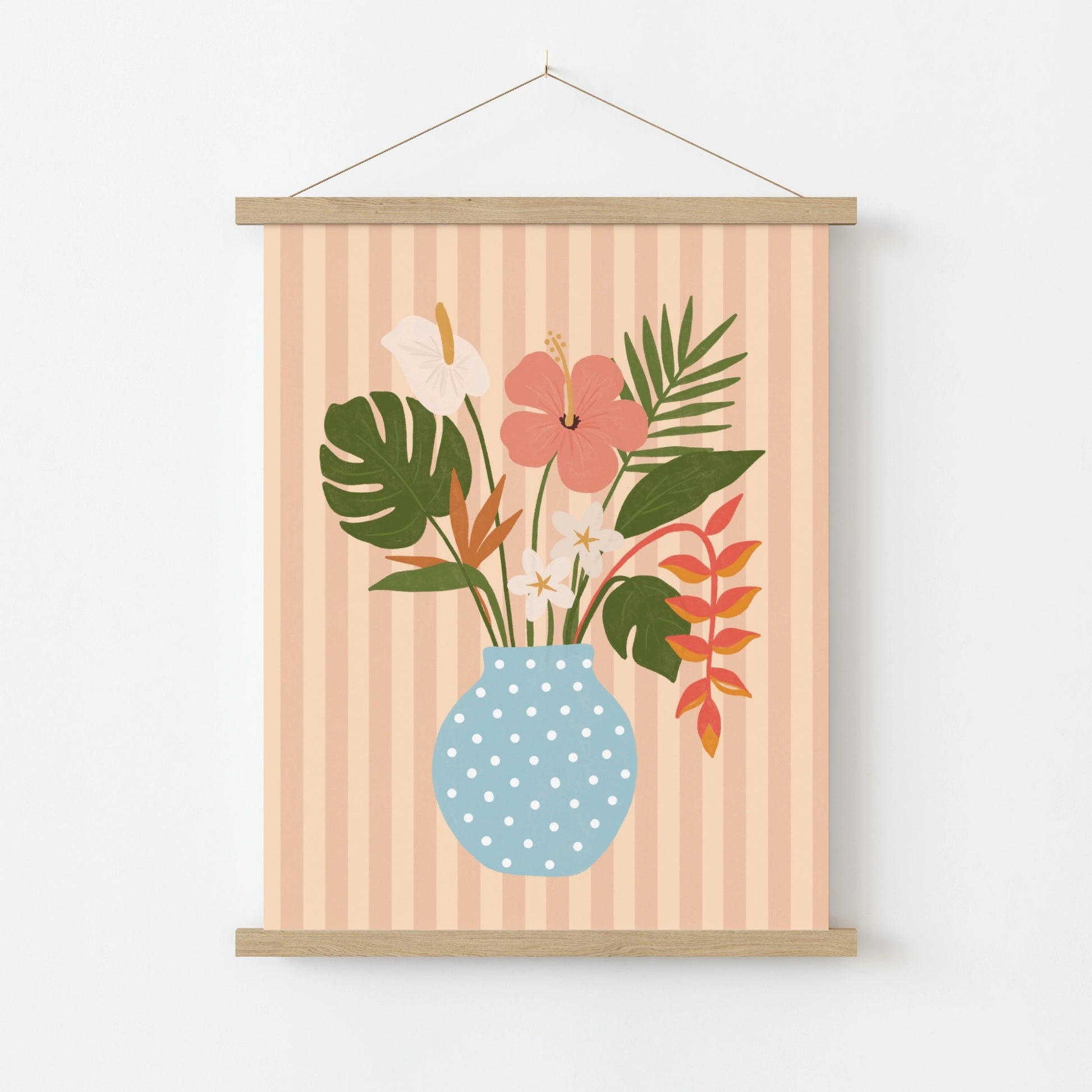 Surf Up Wall Art - Poster colorato con tavola da surf