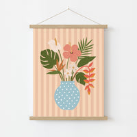 Surf Up Wall Art - Poster colorato con tavola da surf