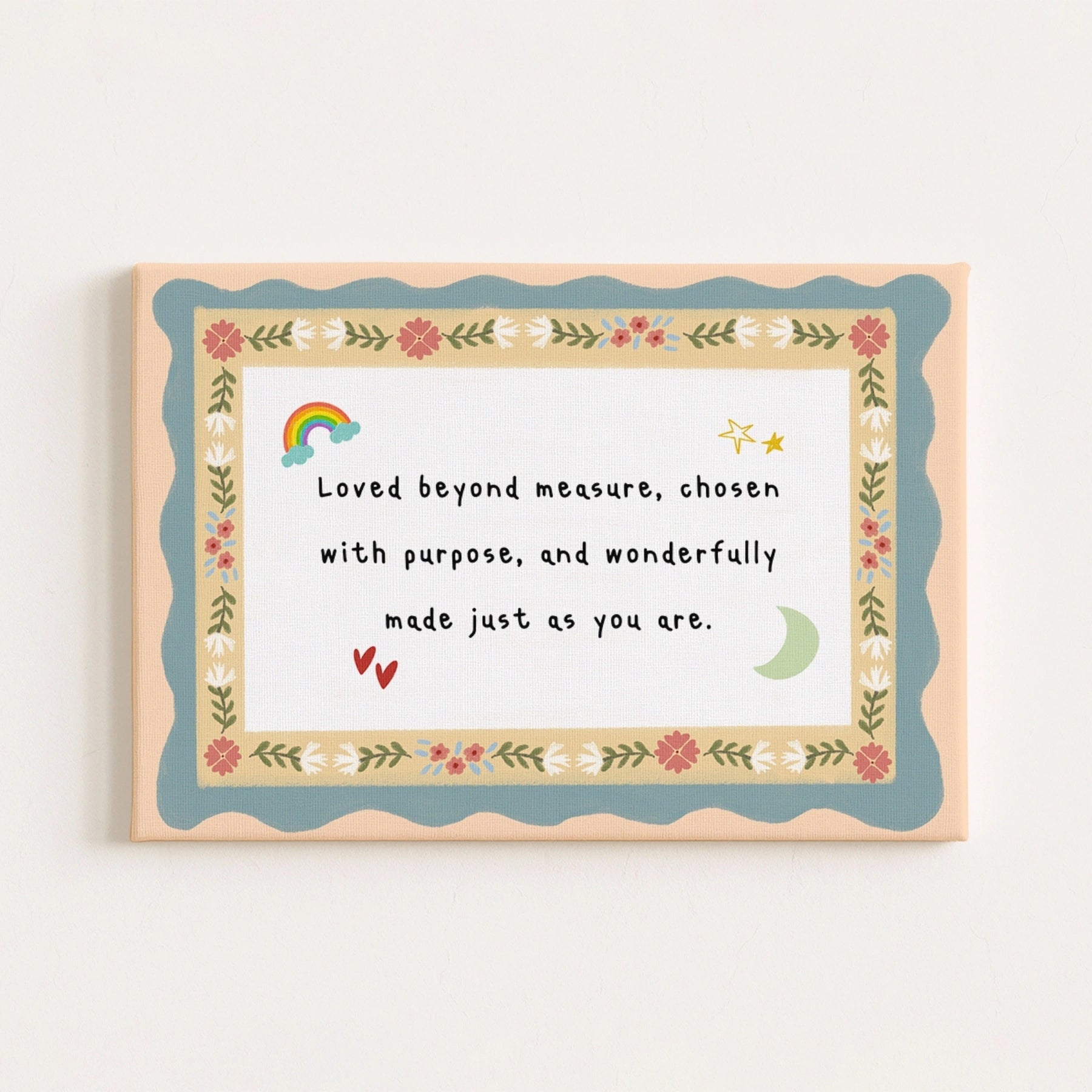 Loved Beyond Measure Christian Nursery Canvas