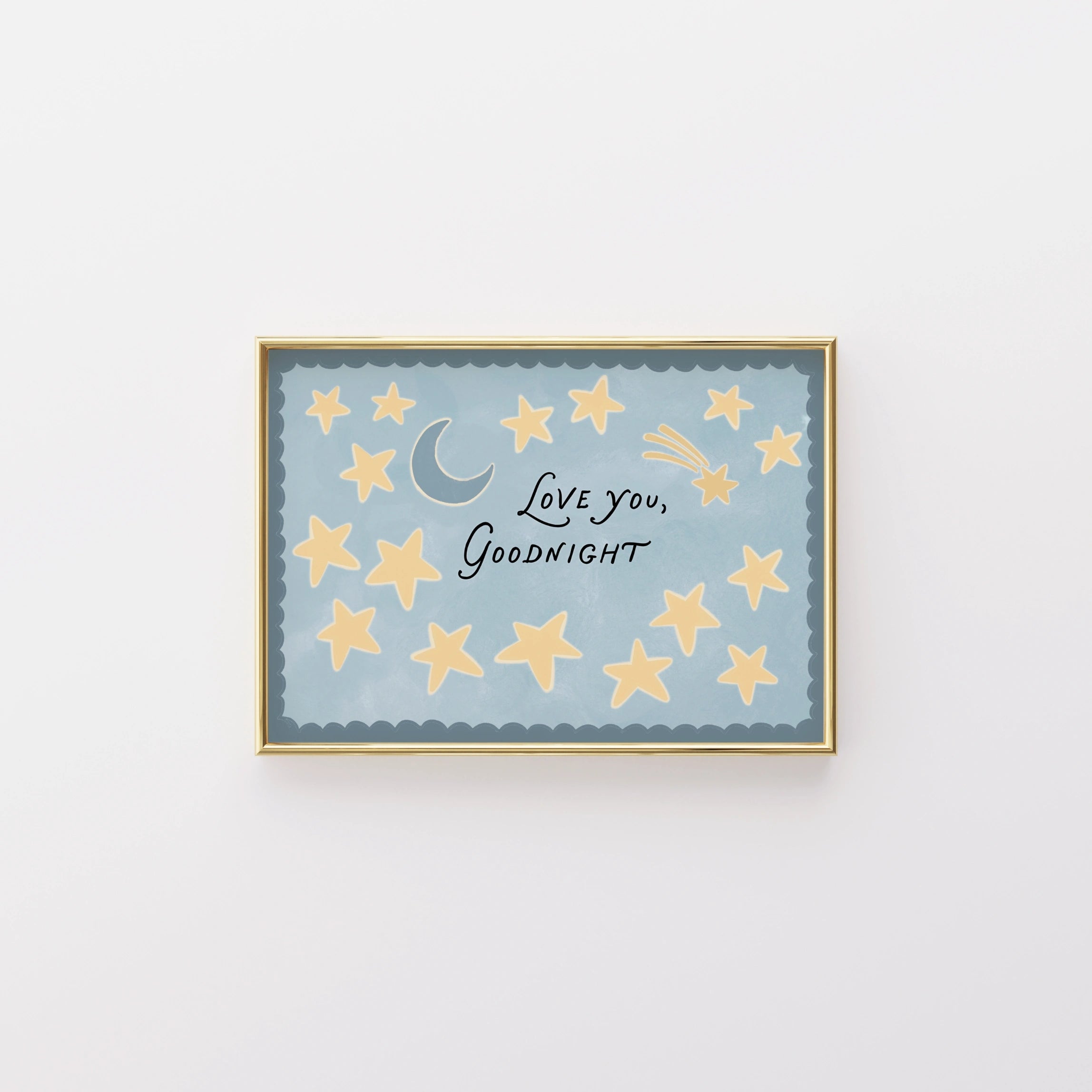 Poster per cameretta con luna e stelle