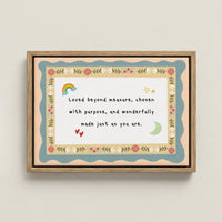 Loved Beyond Measure Christian Nursery Canvas