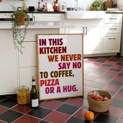Funny Kitchen Wall Art – Quote Print