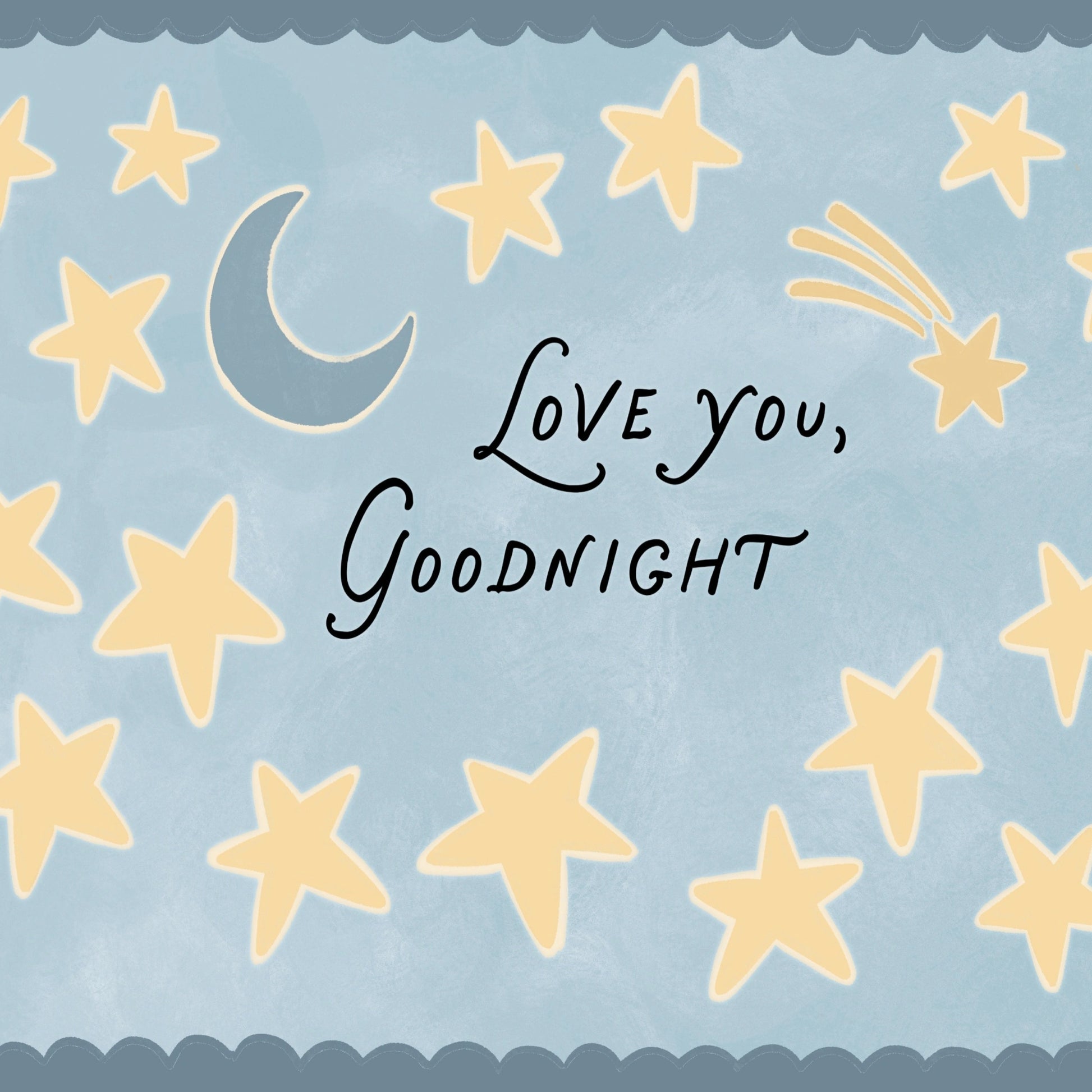 Moon and Stars Nursery Print
