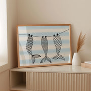 Blue Mermaid Tails – Coastal Wall Art