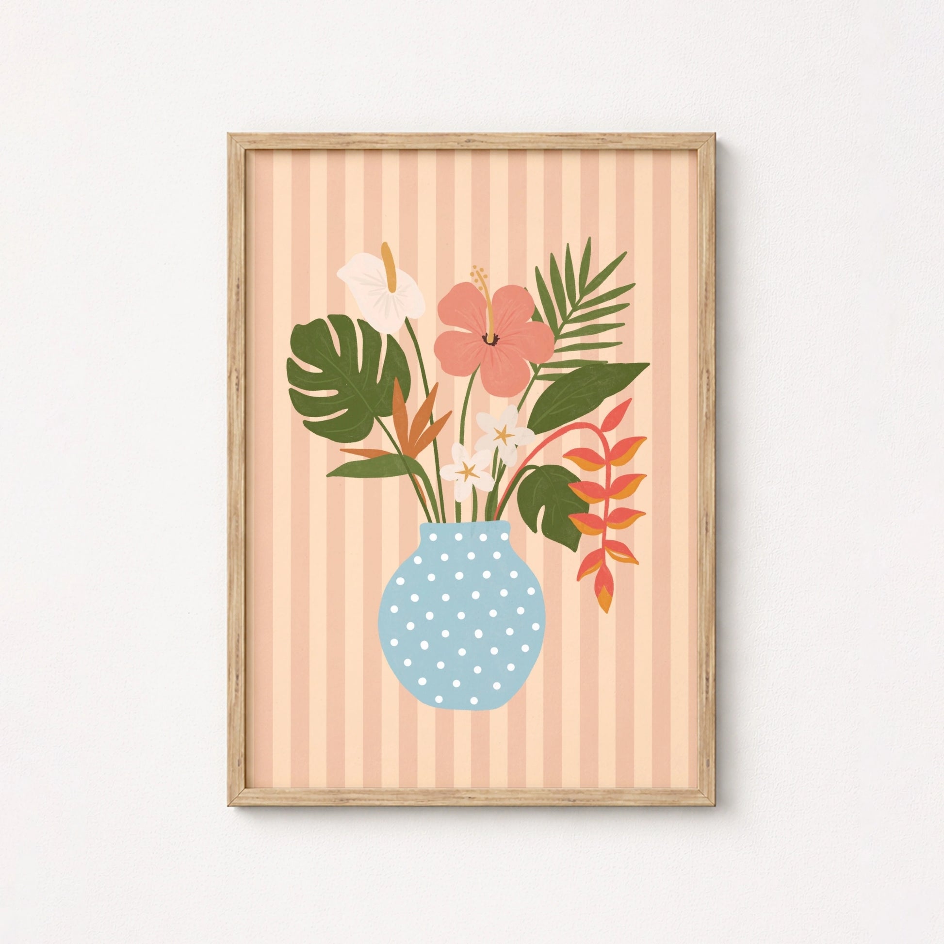 Surf Up Wall Art - Poster colorato con tavola da surf