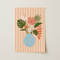Surf Up Wall Art - Poster colorato con tavola da surf