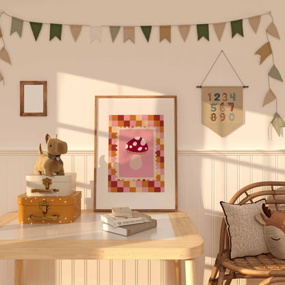 Mushroom Nursery Print