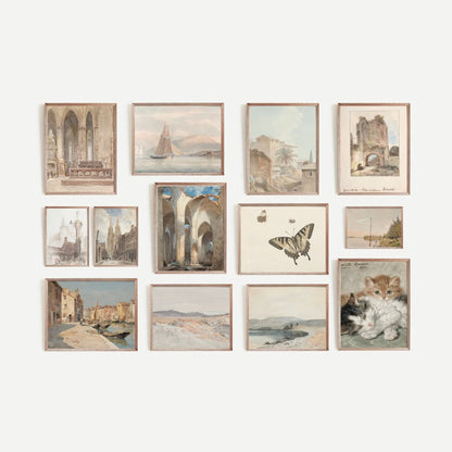 Neutral Summer Vintage Wall Art – 180 Aesthetic Digital Prints