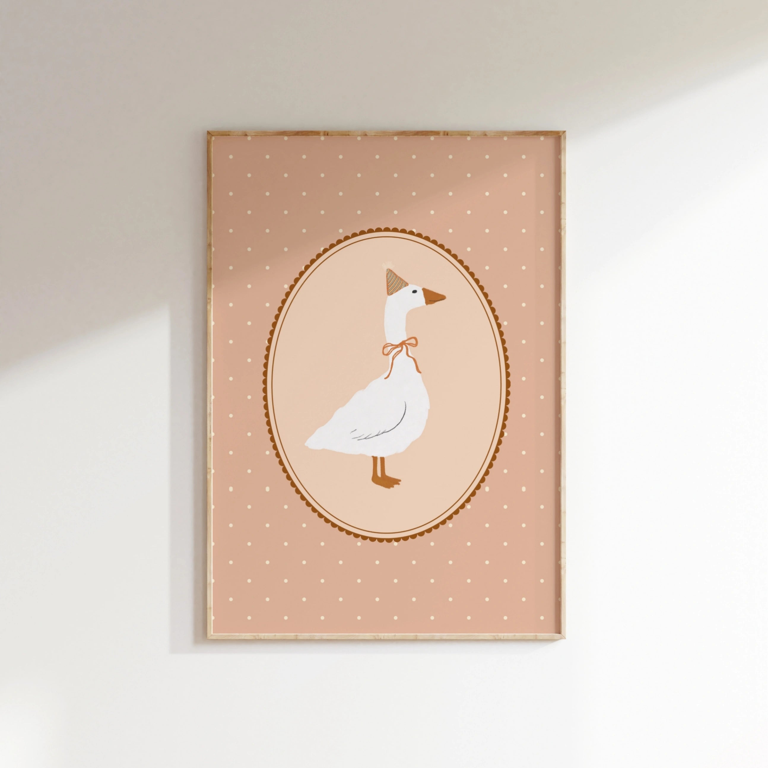 Goose Nursery Print, Vintage Nursery Decor