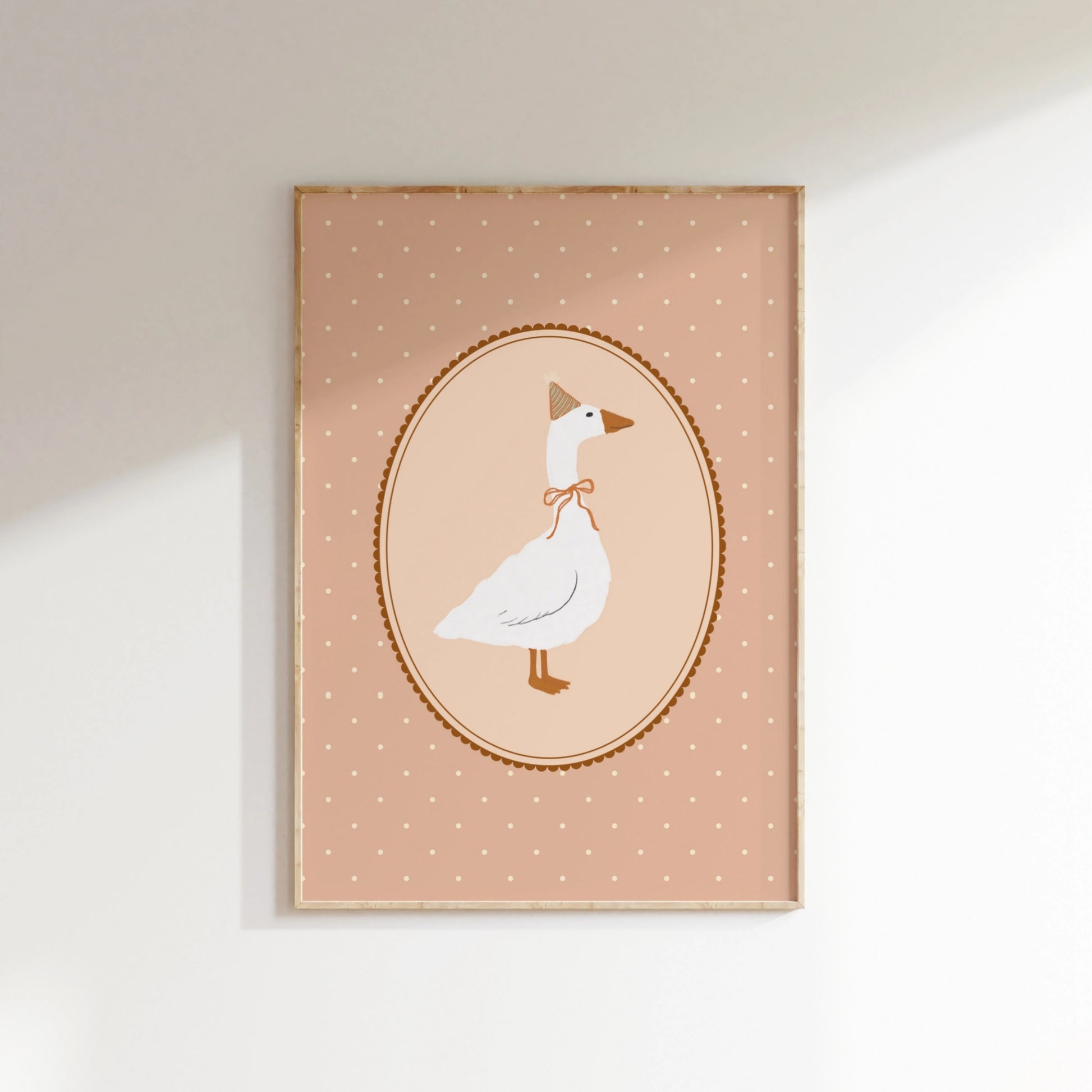 Goose Nursery Print, Vintage Nursery Decor