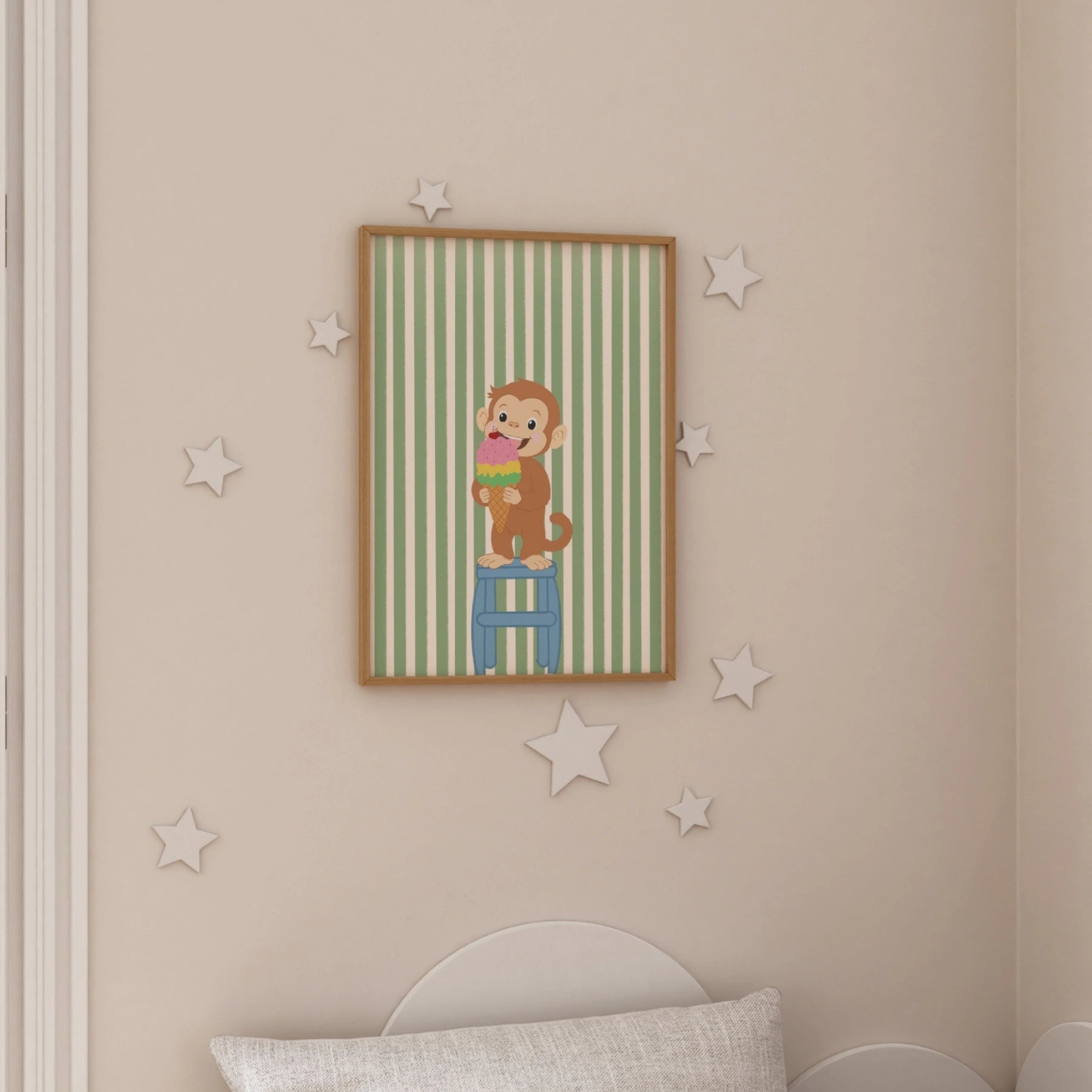 Poster con scimmietta adorabile