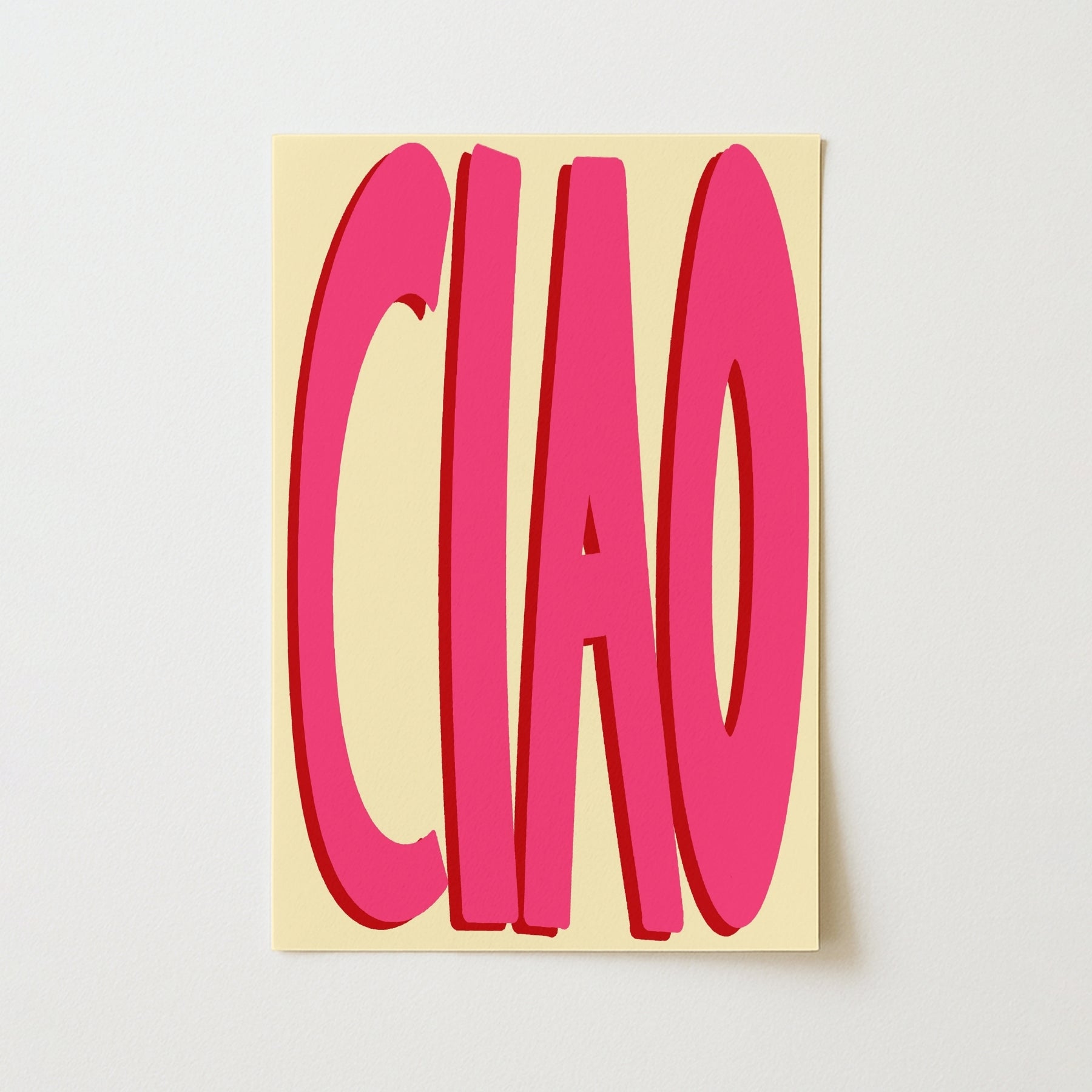Ciao Wall Art – Bold Italian Poster
