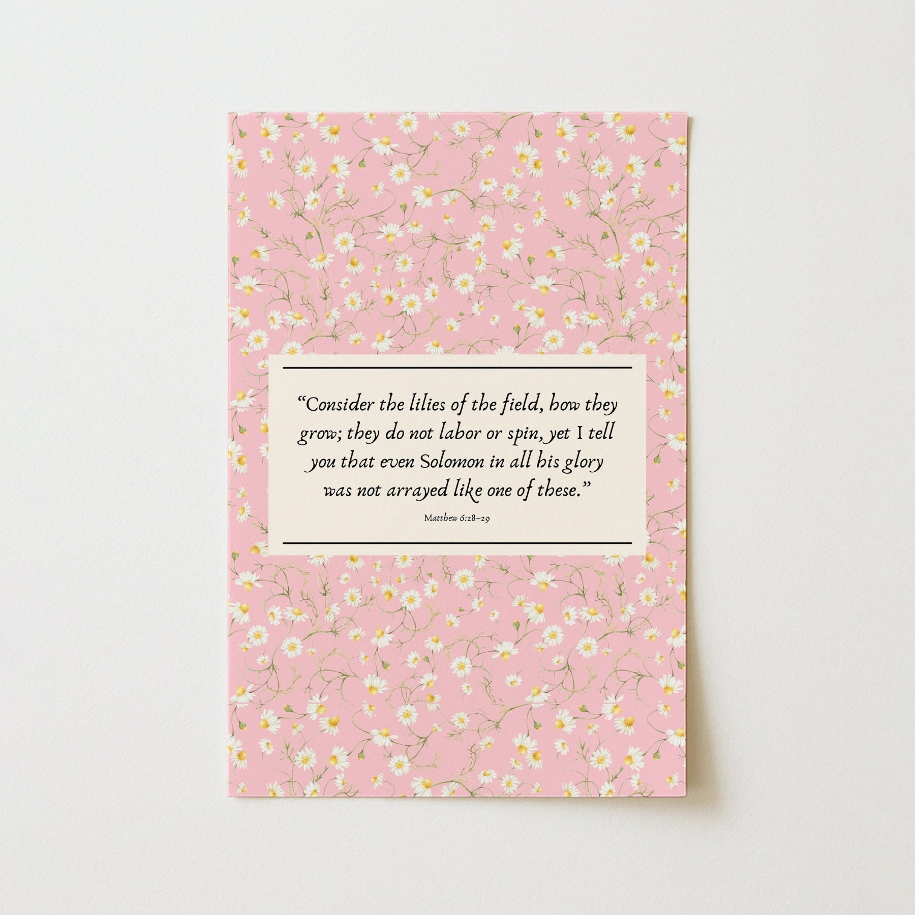 Pink Faith Art, Christian Wall Decor
