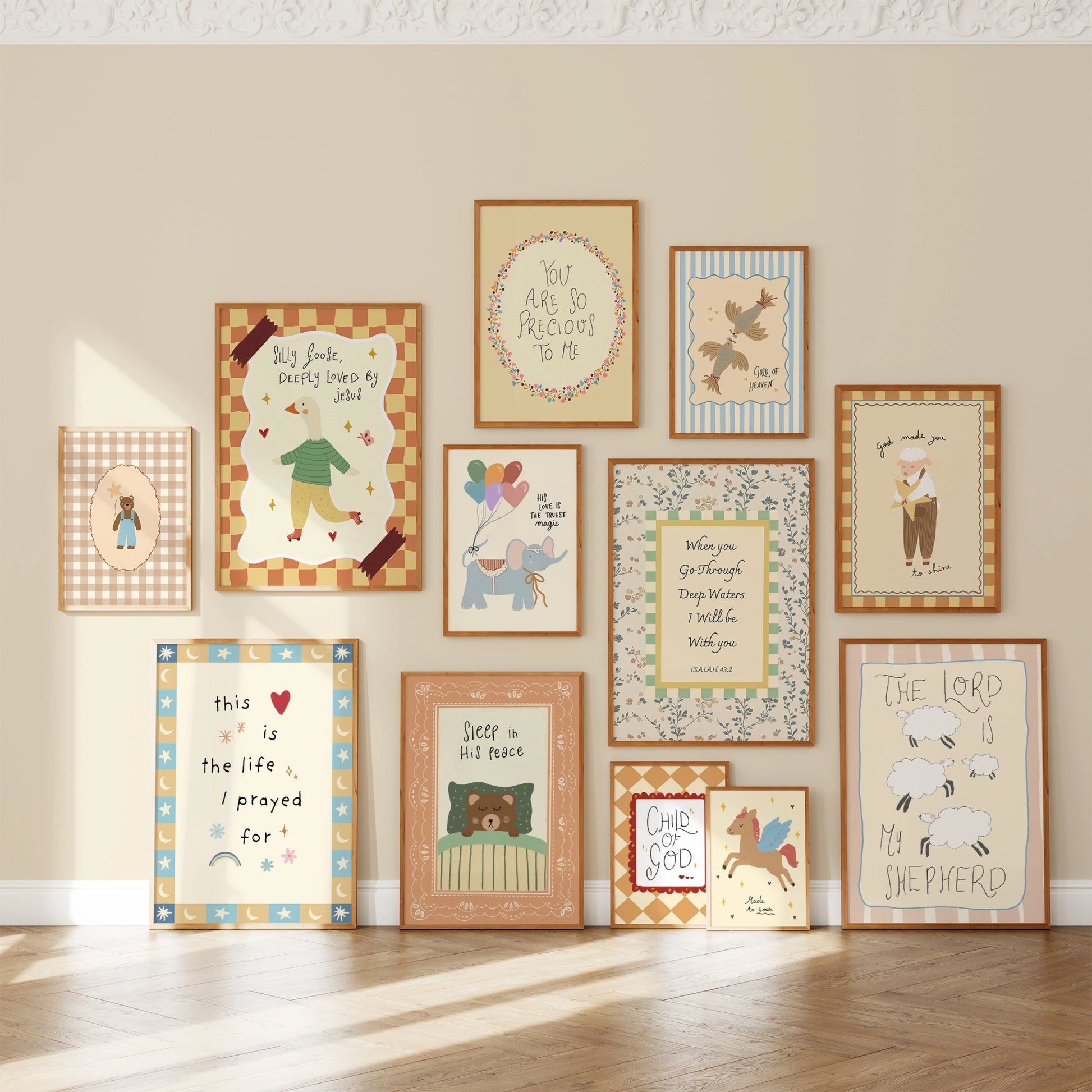 Handmade Christian Nursery, over 50 prints
