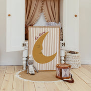 La Lune Beige Stripes – Nursery & kids wall art