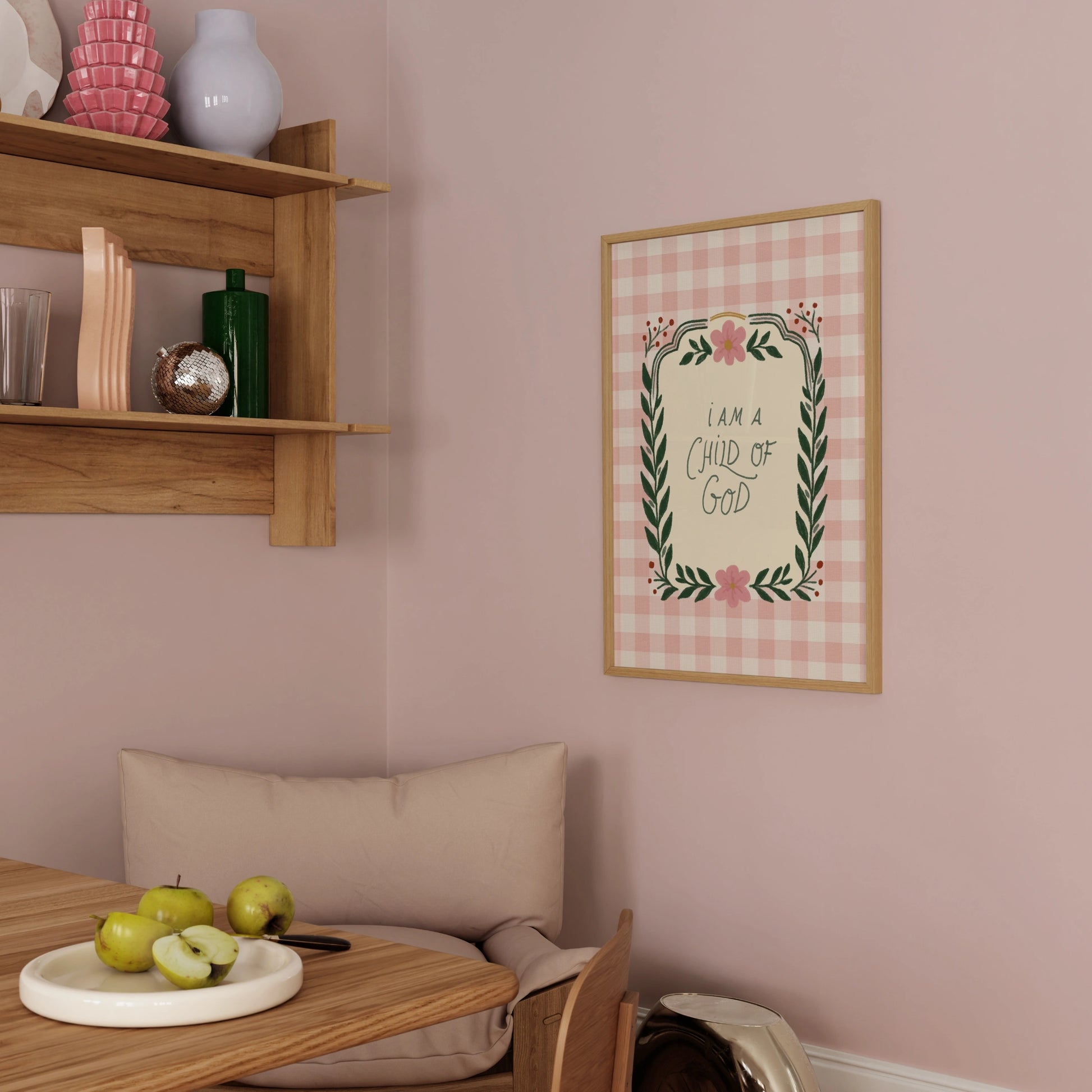 Decorazione della fede con versetto della Bibbia