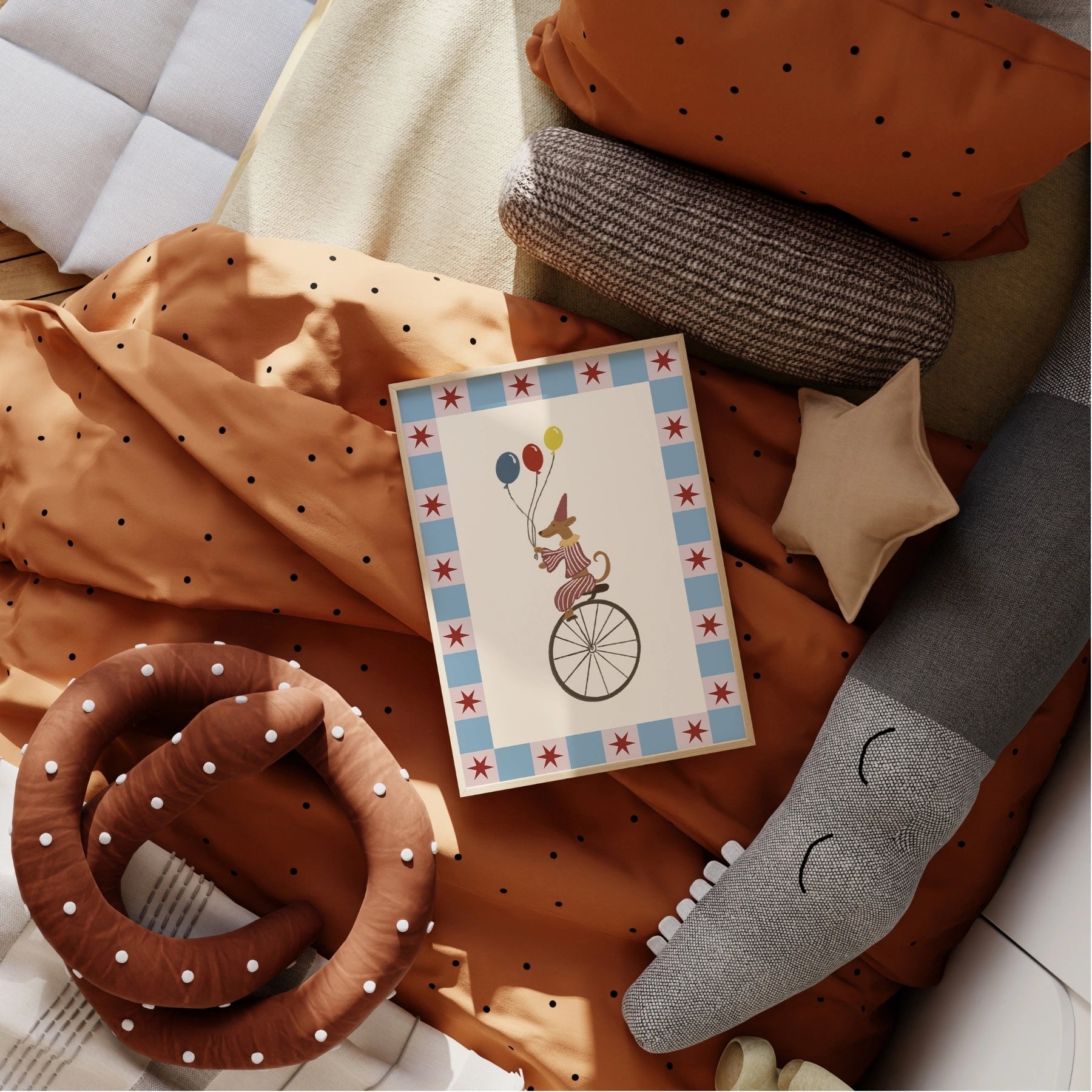 Circus Dog Nursery Print