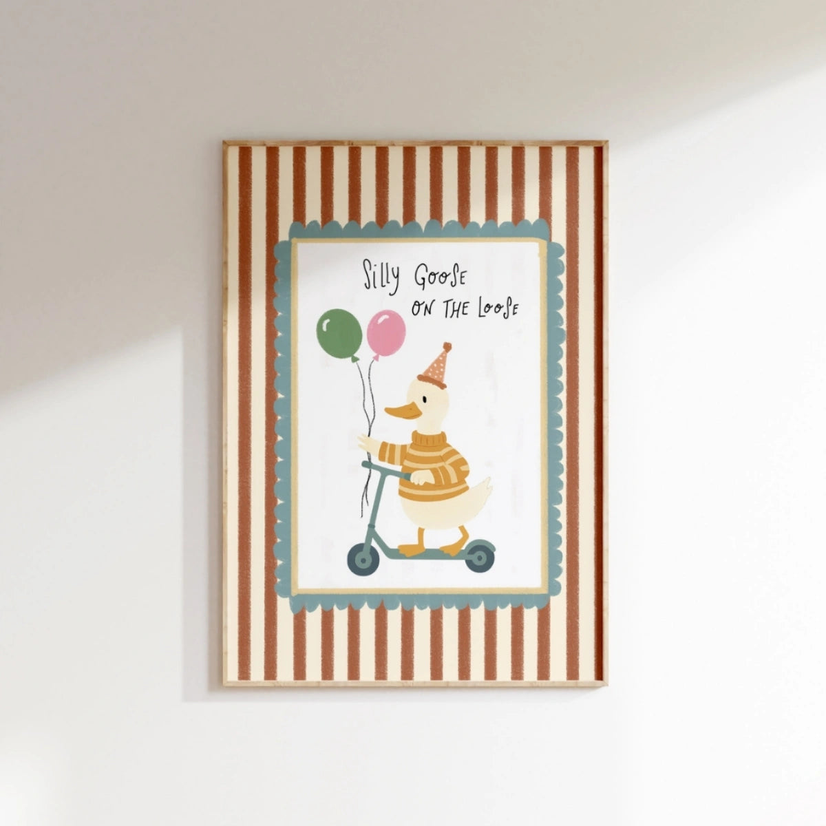 Silly Goose Nursery Wall Art, Christian Nursery Decor