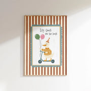 Silly Goose with Balloon – Nursery & Kids Wall Art