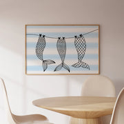 Blue Mermaid Tails – Coastal Wall Art