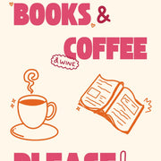 Books & Coffee – Bookish wall art
