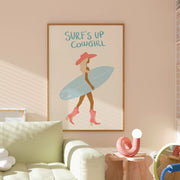 Surf’s Up Cowgirl – Coastal Wall Art