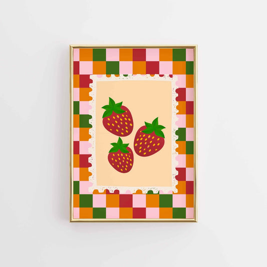 Strawberry Nursery Print