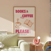 Books & Coffee – Bookish wall art
