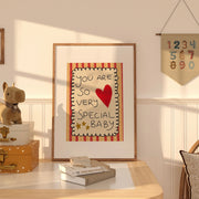 You Are So Very Special Baby Red Heart – Nursery & Kids Wall Art