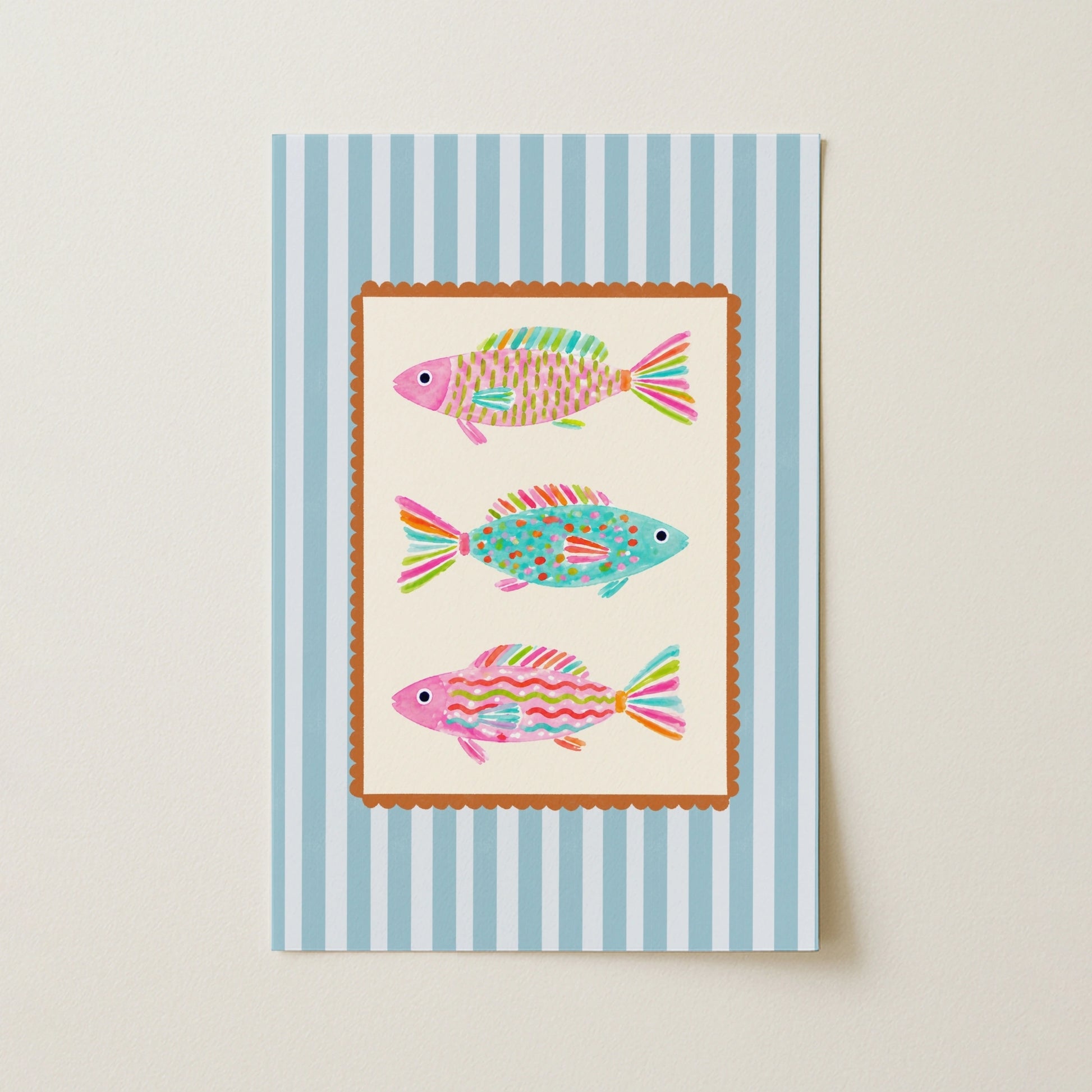 Colorful Fish Wall Art, Coastal Wall Decor