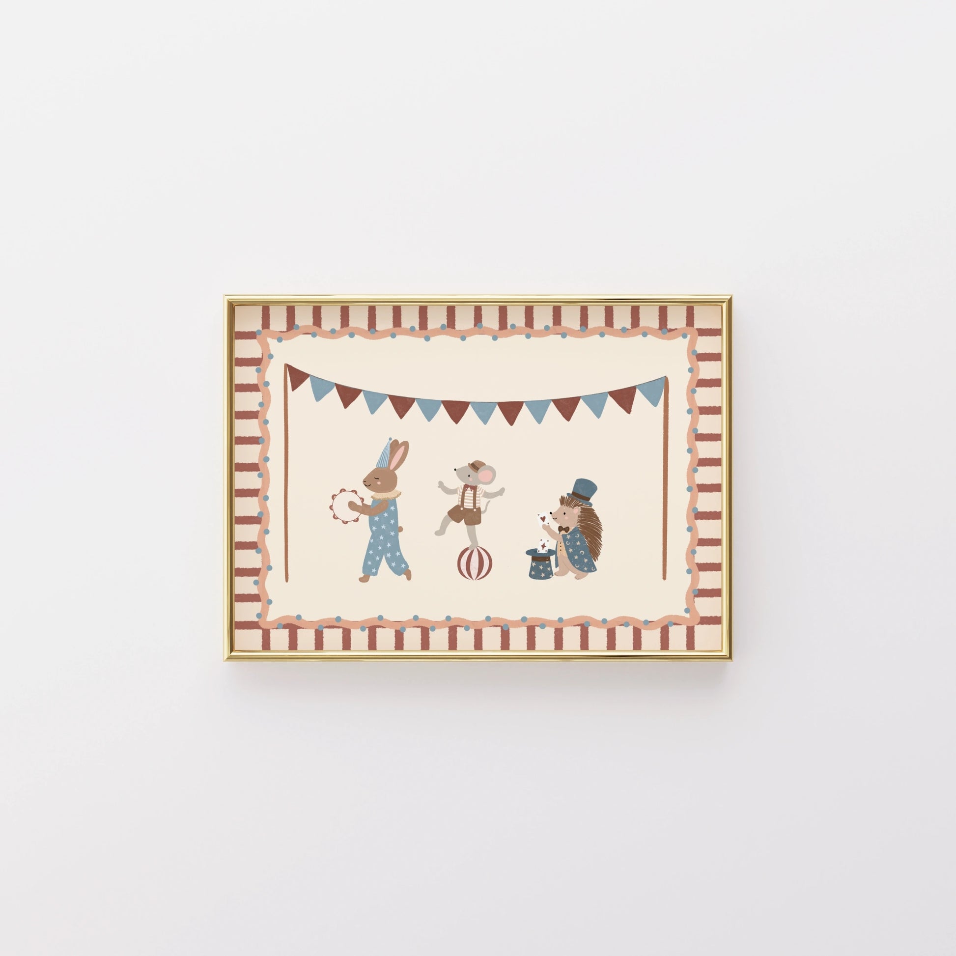 Circus Animals Nursery Print