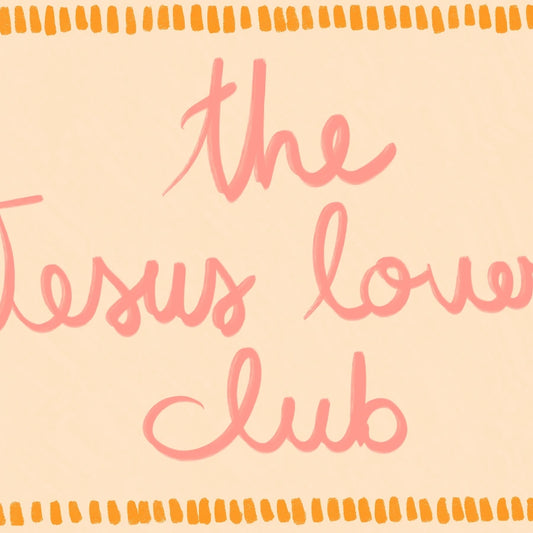 The Jesus Lover Club Wall Art – Trendy Christian Print