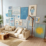 Blue Christian Wall Art Bundle – 100+ Printable Designs