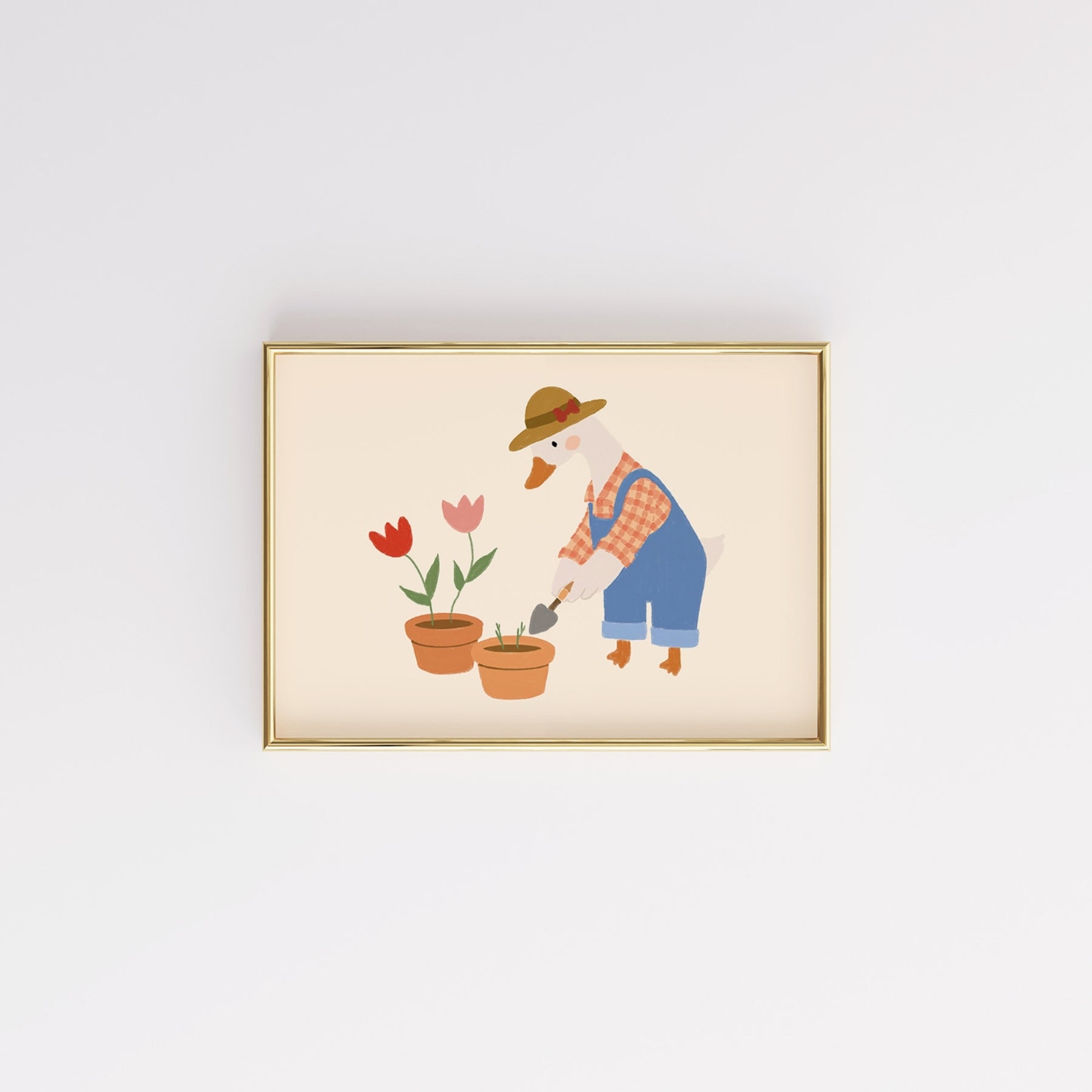 Stampa Oca giardiniera per cameretta