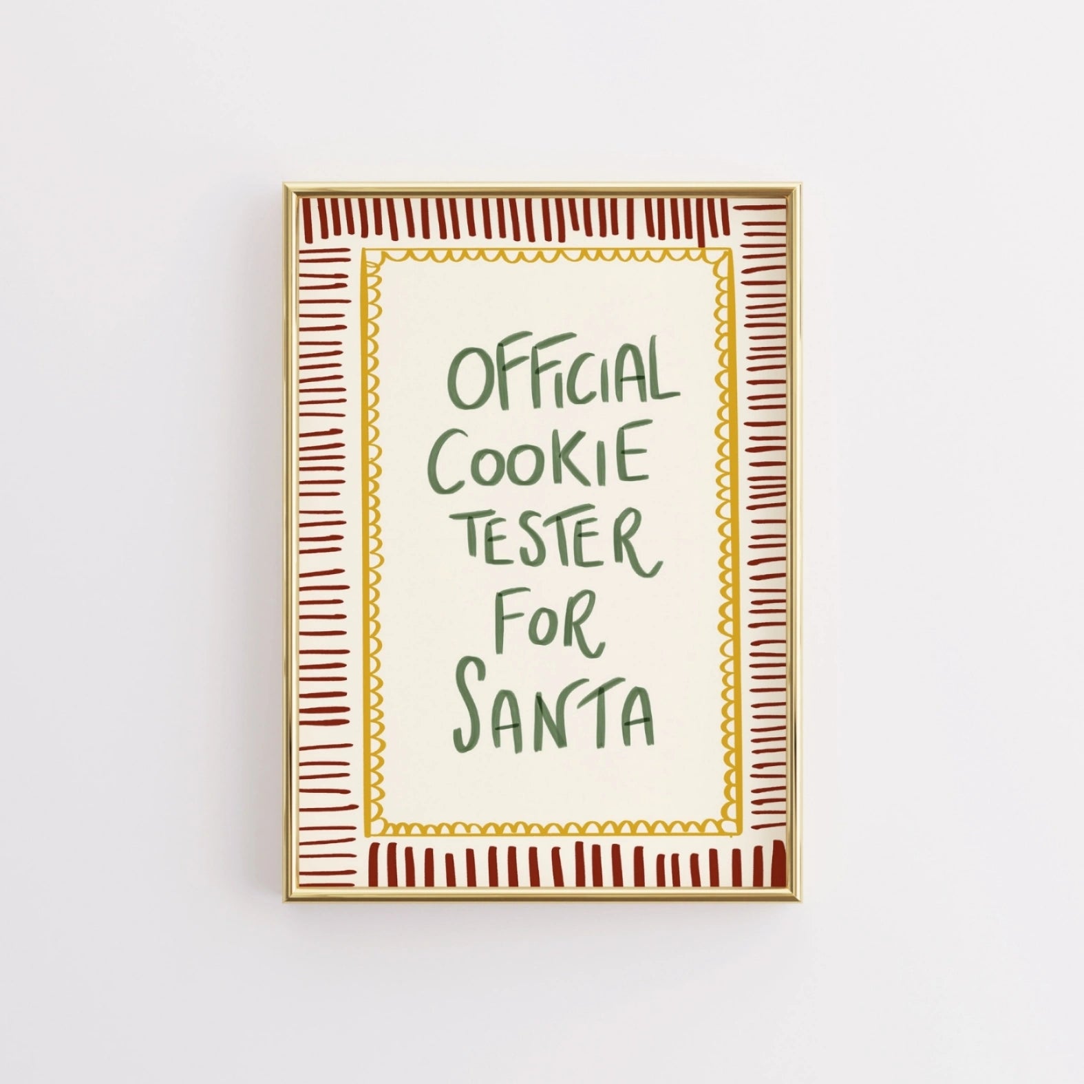 Official Cookie Tester for Santa Print