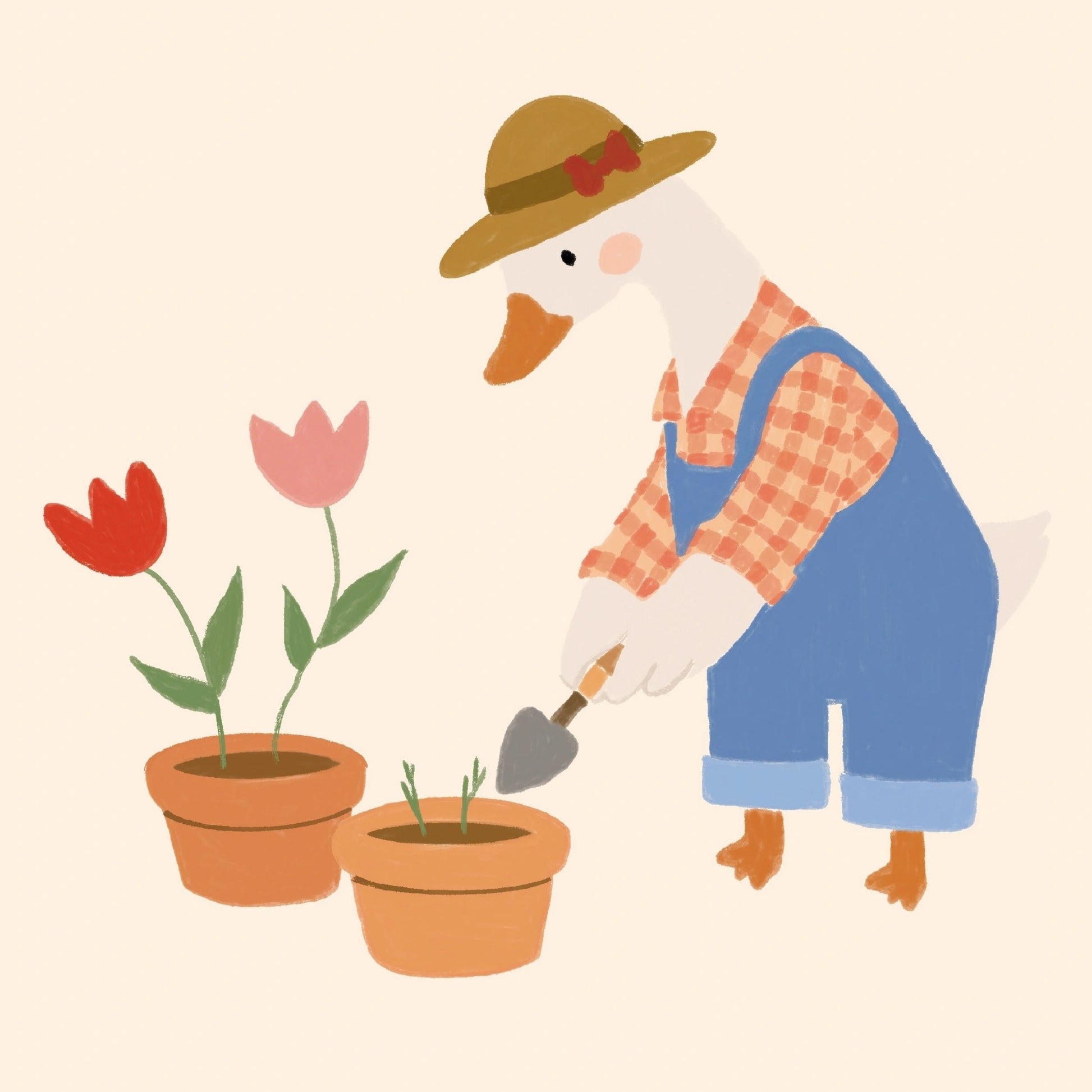 Stampa Oca giardiniera per cameretta