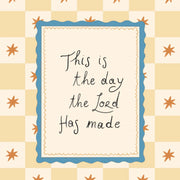 The Day the Lord has Made with Stars - Art mural pour chambre de bébé et enfants