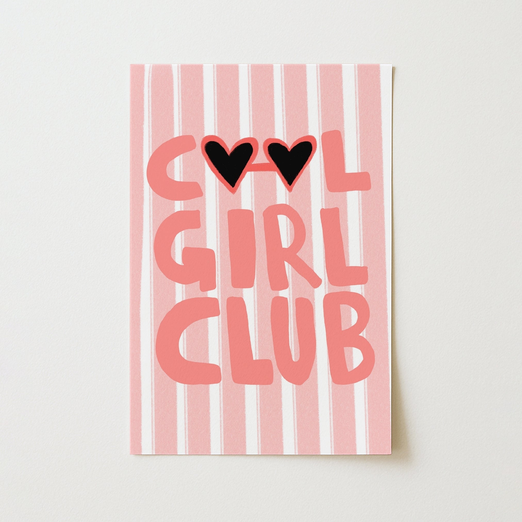 Cool Girl Club Wall Art – Preppy Girl Poster Print