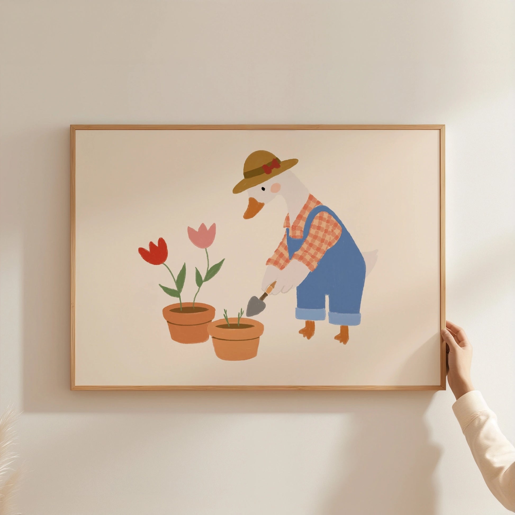 Stampa Oca giardiniera per cameretta