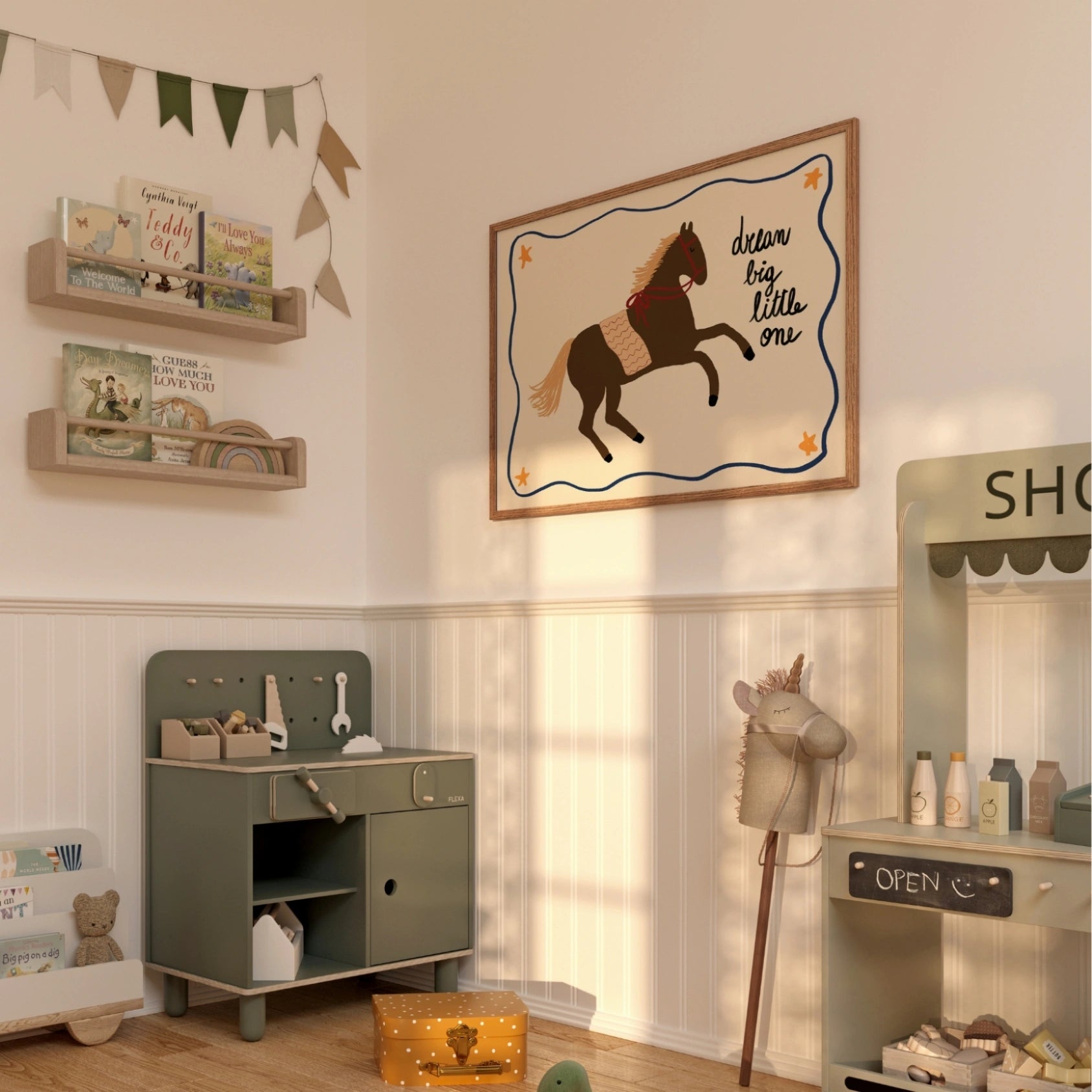 Sogna in grande, piccolo, un cavallo Stampa