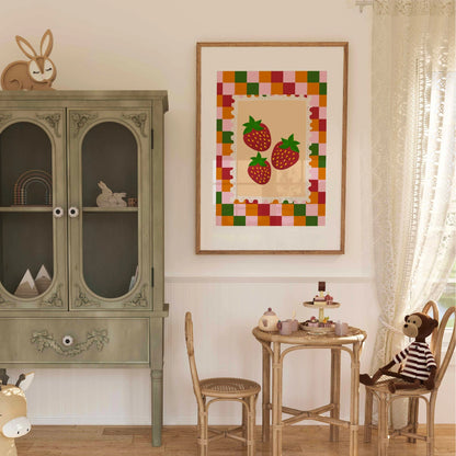 Strawberry Nursery Print