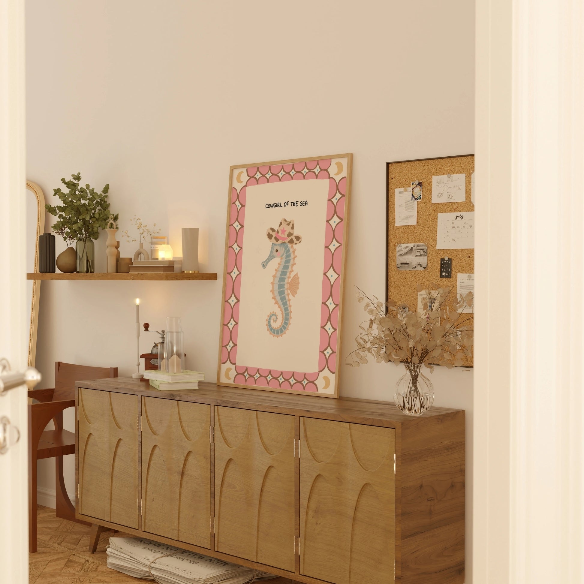 Seahorse Western Decor Wall Art