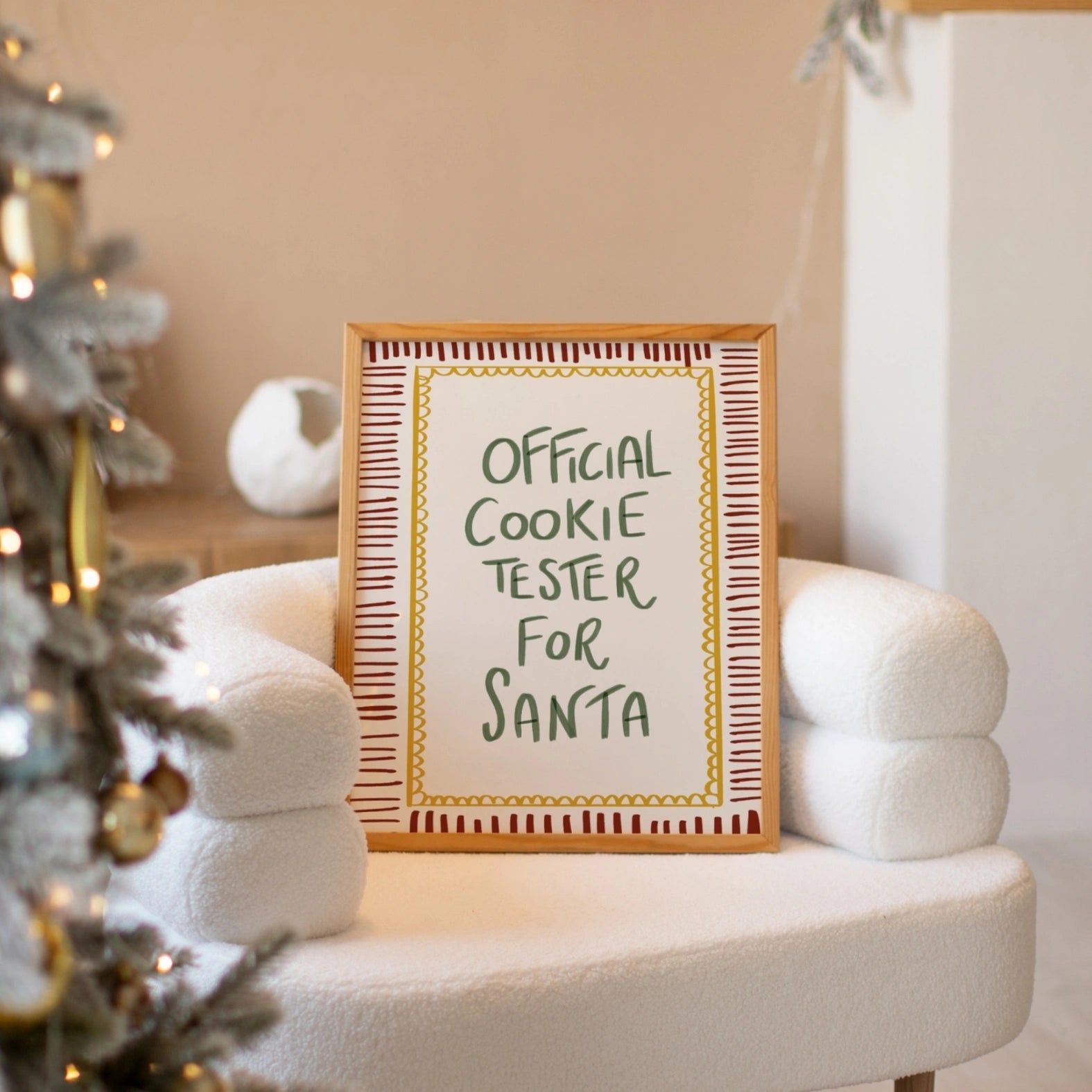 Official Cookie Tester for Santa Print