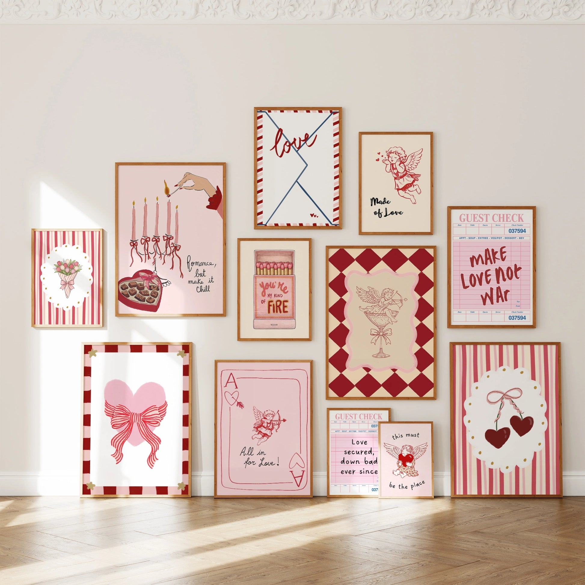 Ensemble de 20 impressions pour la Saint-Valentin