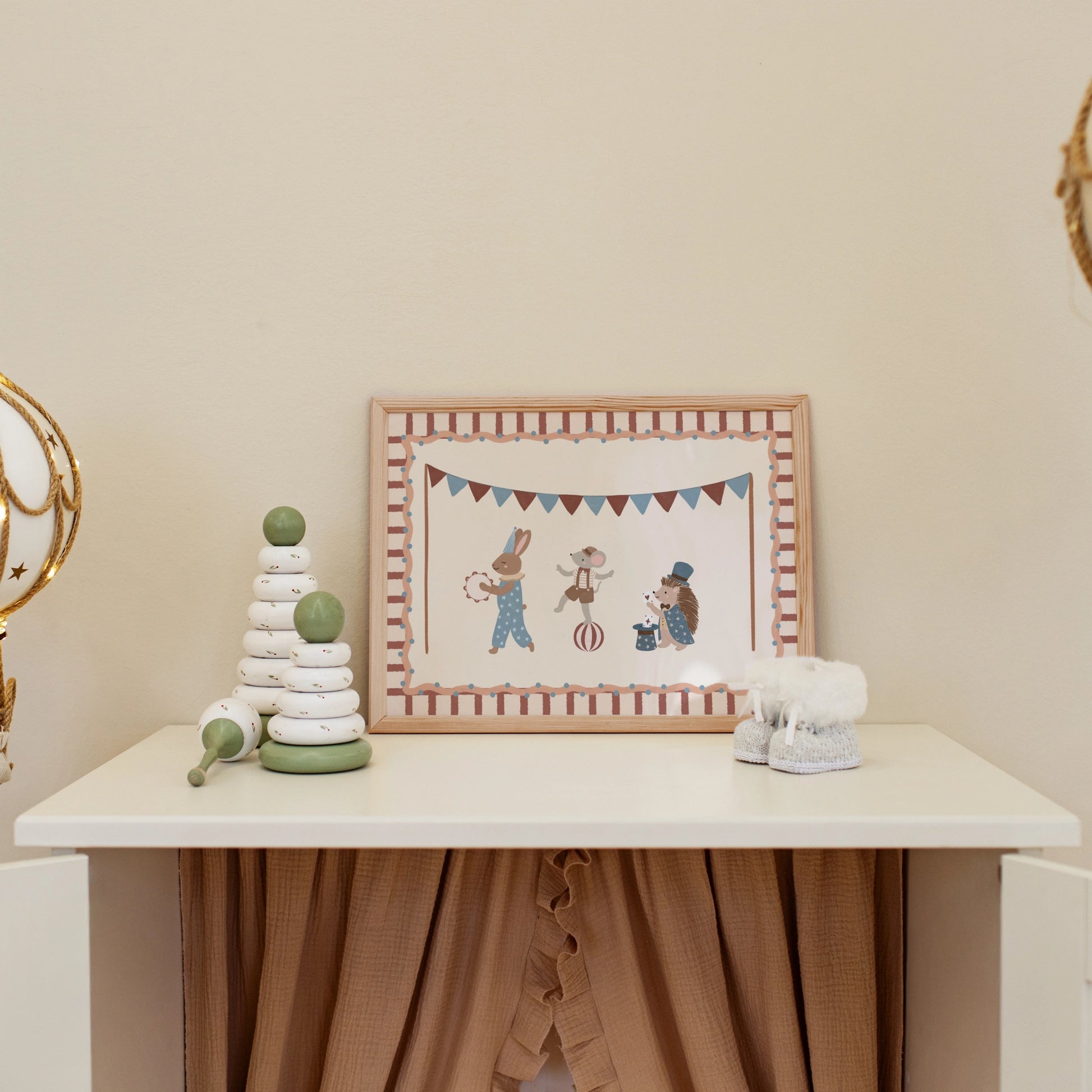 Circus Animals Nursery Print