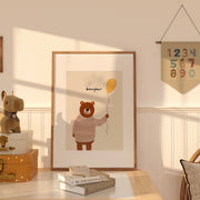 Bonjour Bear – Nursery & kids wall art
