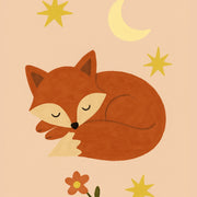 Sleeping Fox – Nursery & kids wall art