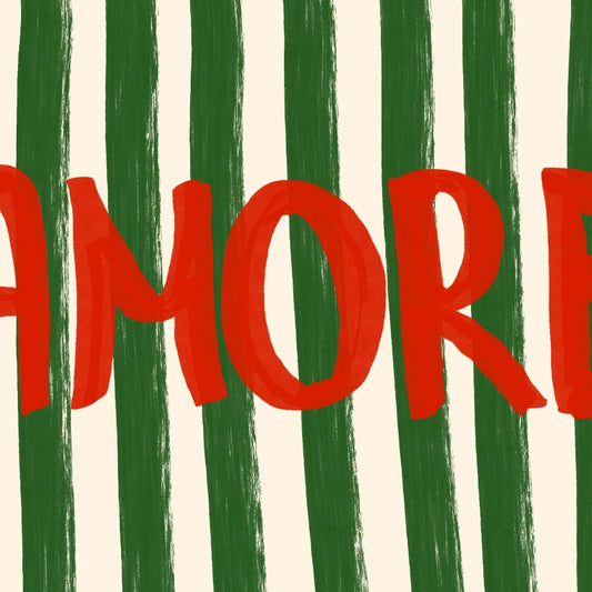 Amore Wall Art Print – Bold Italian Word Poster